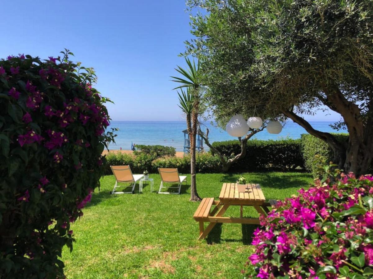 Aqua Seafront Glyfada Corfu Beach House With Garden Zewnętrze zdjęcie